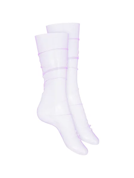 Șosete Maison Close din tul violet
