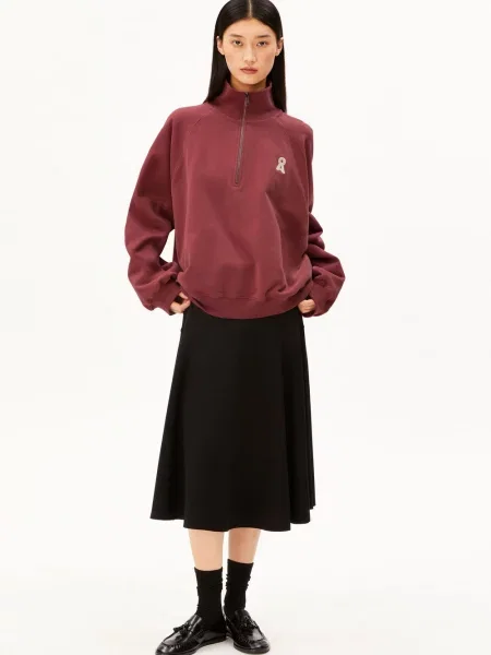 ARMEDANGELS sweter z kapturem Kobiety S czerwony