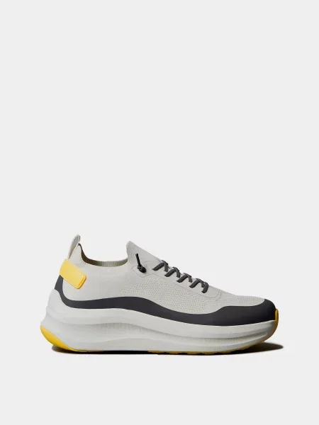 Кросівки Calvin Klein CHUNKY RUNNER LACE UP SOCK KNI білий