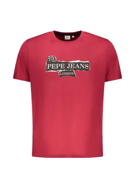 Tricou Pepe Jeans cu imagine roșu