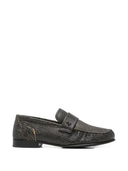Pantofi loafer Jimmy Choo din piele maro
