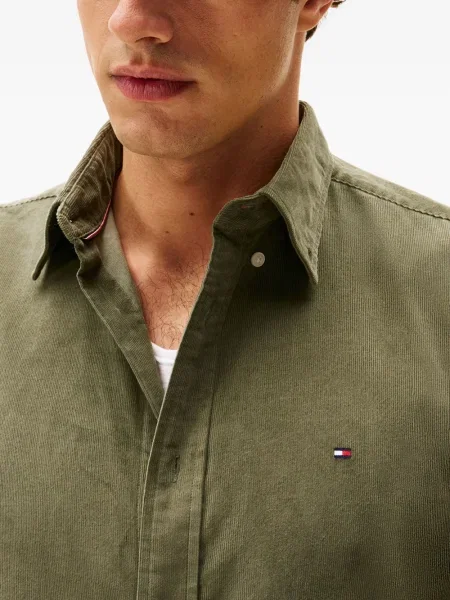 Samt košulja Tommy Hilfiger zelena