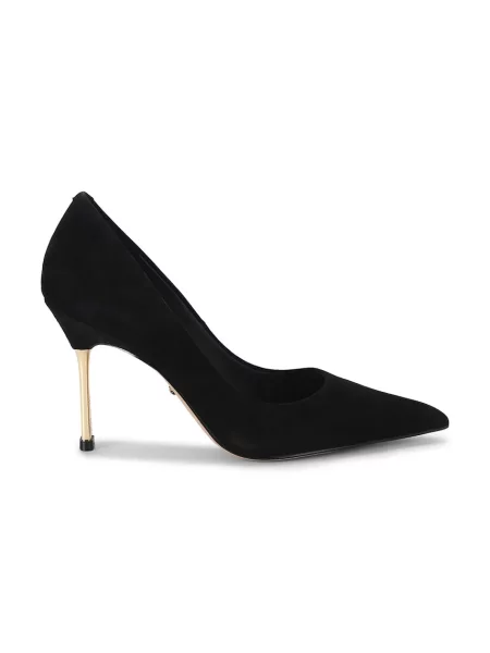 Kurt Geiger London pantofi cu stiletto din piele întoarsă Bank Court negru
