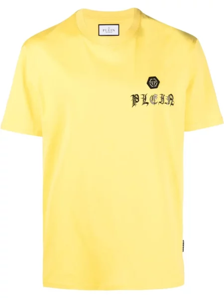 Tricou Philipp Plein scurt galben