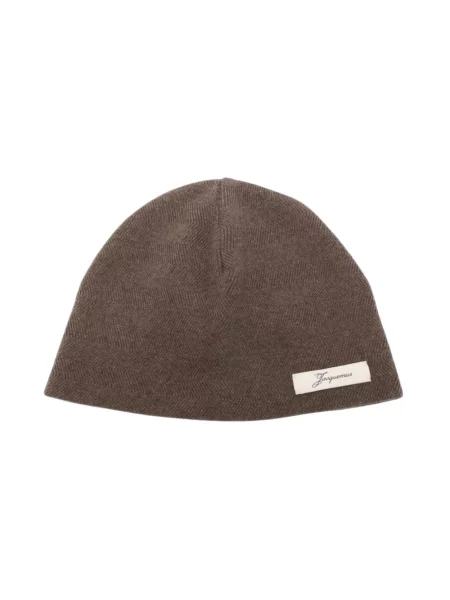 Czapka Jacquemus wełniana brązowa