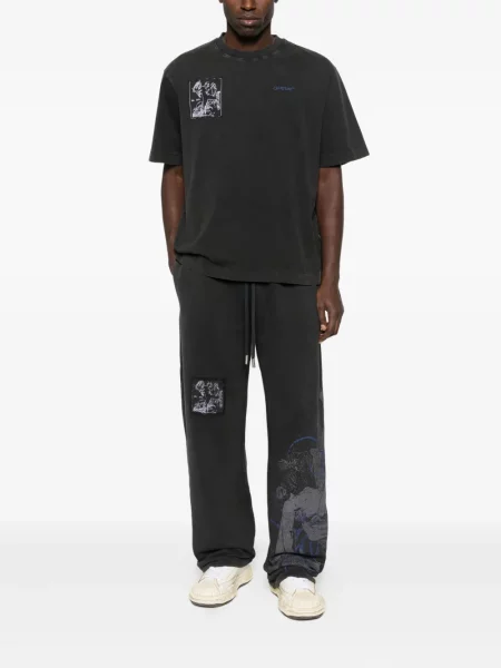 Pantaloni Off-white alb