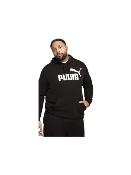 PUMA Sweater majica Essentials No. 1 crna / bijela