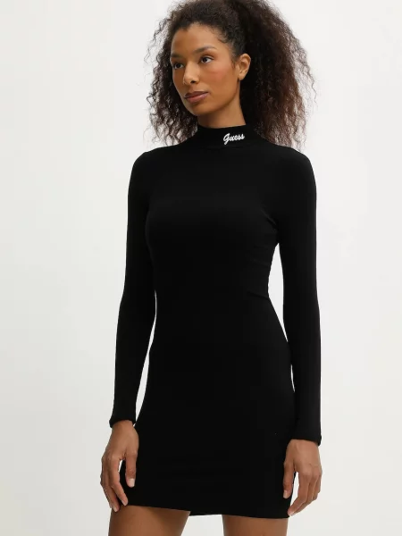 Obleka Guess ALBA črna