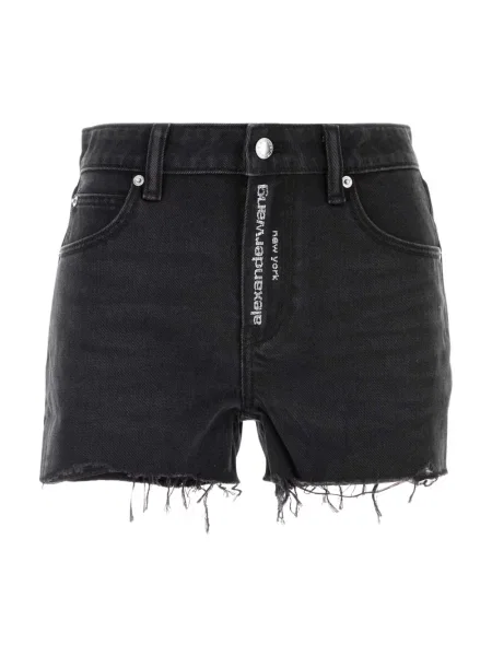 Szorty jeansowe Alexander Wang czarne
