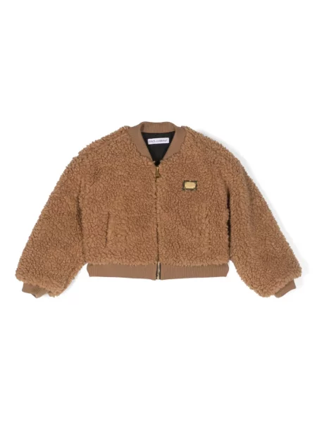 Dětska bomber bunda Dolce & Gabbana hnědá