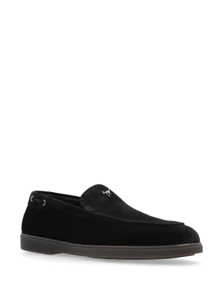 Pantofi loafer Giuseppe Zanotti din piele de căprioară negru