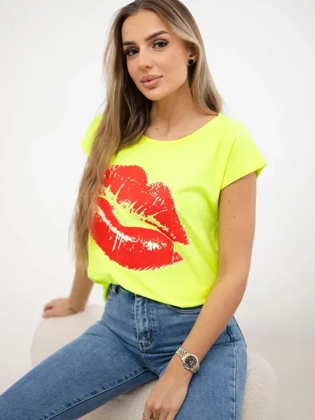 Koszulka Kesi z nadrukiem czerwona