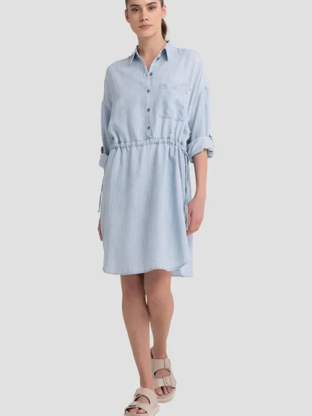 Джинсовое платье Replay голубое