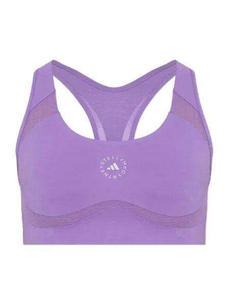 Stanik sportowy Adidas By Stella Mccartney fioletowy
