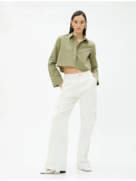 Koszula Koton z kieszeniami na rękawach