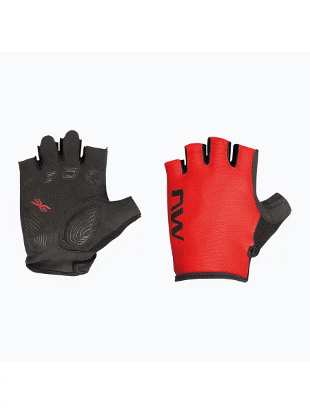 Cyklistické rukavice Northwave Active Short Finger radiant red červené