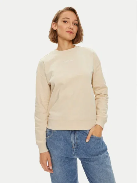 Calvin Klein Bluză Multi Logo bej