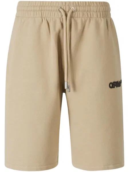 Pantaloni scurți Off-white cu imagine alb