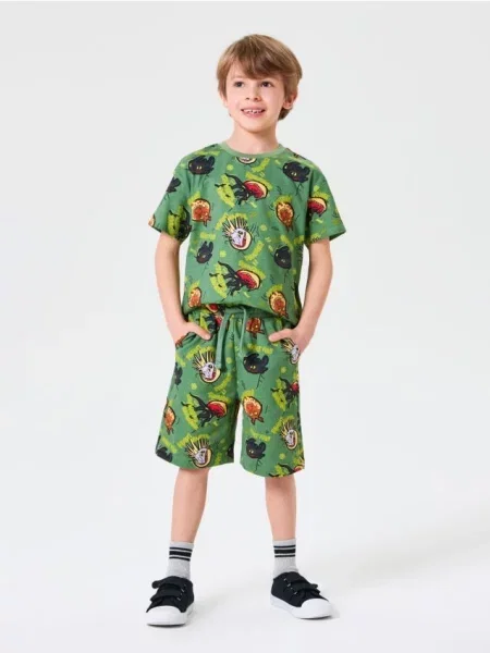 Sinsay Kraťasy How to train your dragon green spruce zelené