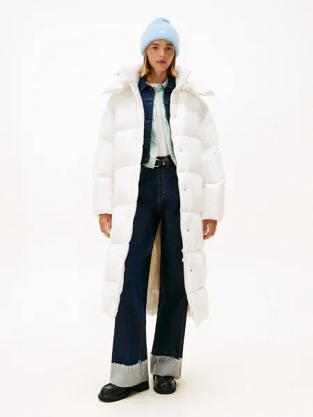 Tommy Jeans Palton de iarnă Alaska' alb