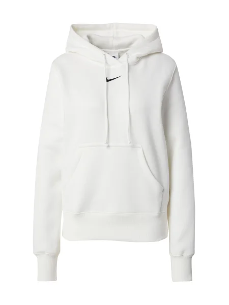 Nike Sportswear Mikina PHNX FLC svetlobéžová biela