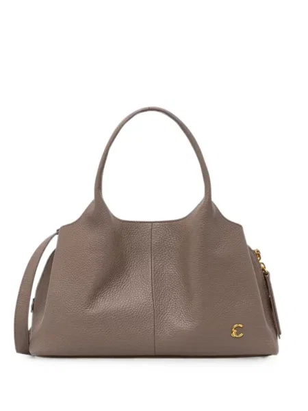 Geantă shopper Coccinelle din piele maro
