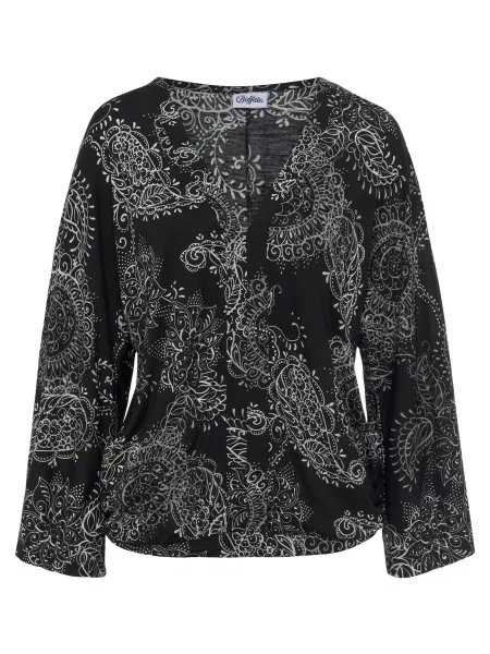 VIVANCE Tricou negru alb