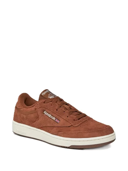 Sneakerși Reebok din piele de căprioară maro