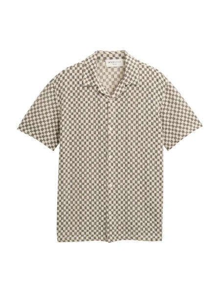 TOM TAILOR DENIM Košulja bež crna