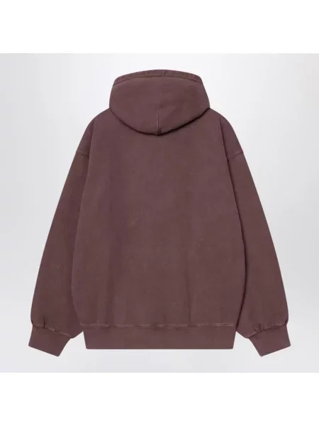 Bluza z kapturem Carhartt Wip z kapturem brązowa