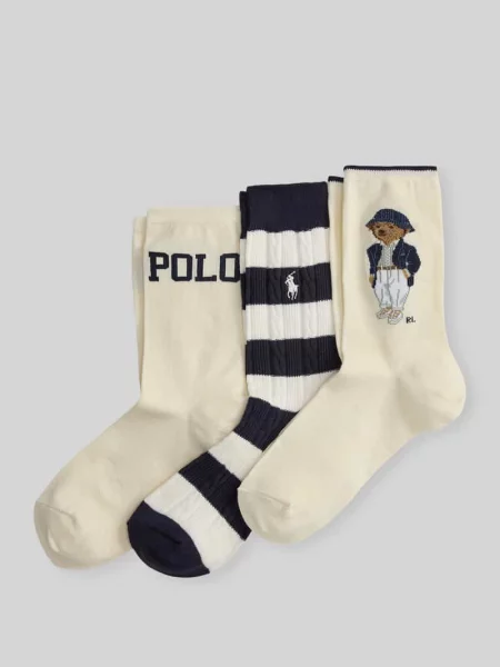 Polo Ralph Lauren skarpety z bawełną białe
