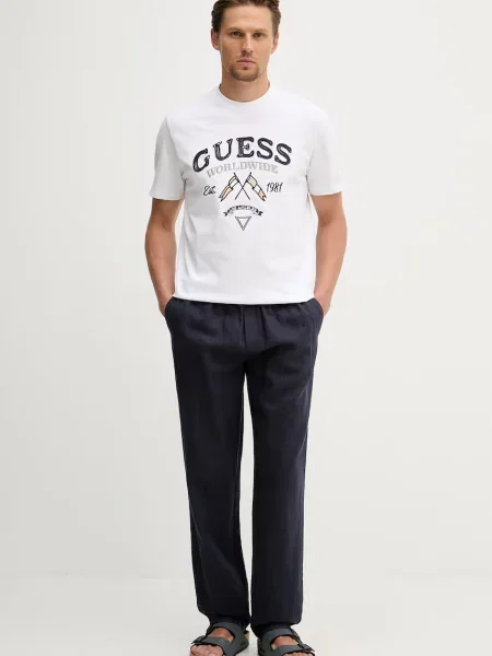 Guess T-shirt Ανδρικό λευκό
