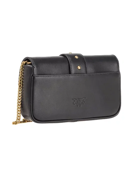 PINKO Torebki Kobieta ONE SIZE Skóra Pocket Love Bag One Simply czarny