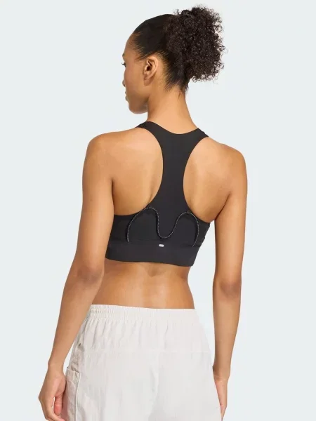 ADIDAS PERFORMANCE Sutien sport negru alb