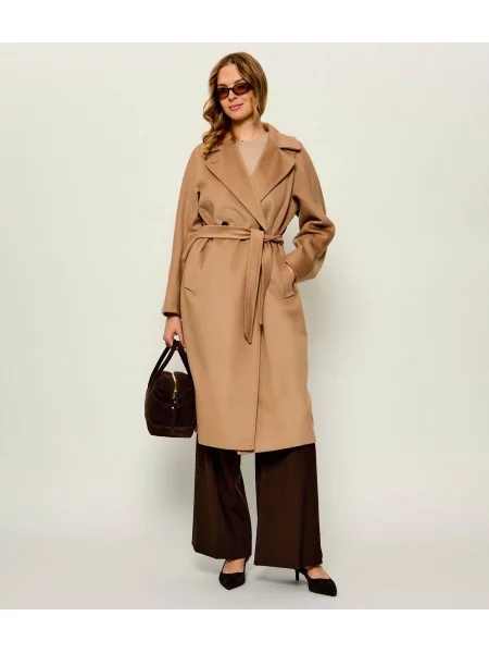 Weekend MaxMara De lână palton Wkdresina bej