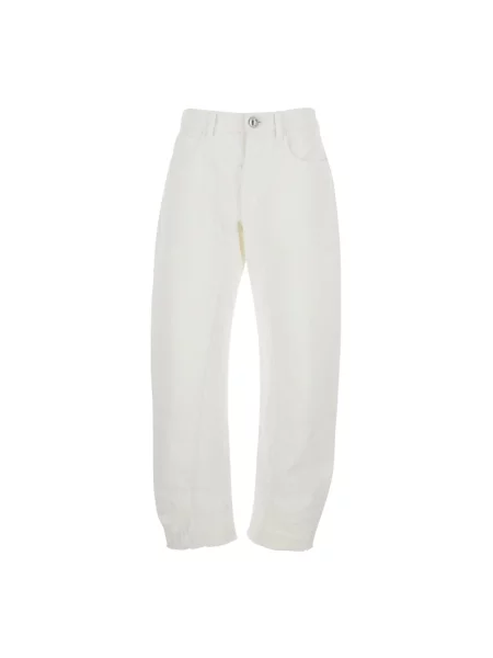 Jeansy Jil Sander białe