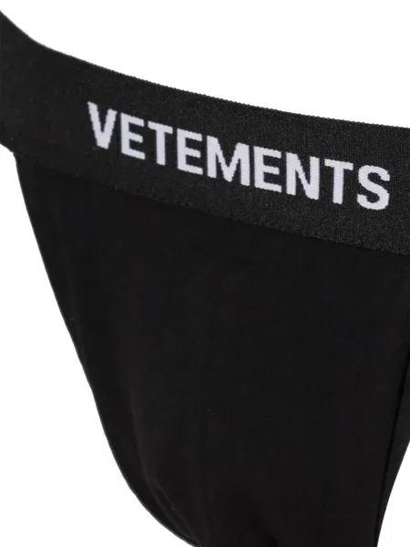 Șosete Vetements cu autograf negru