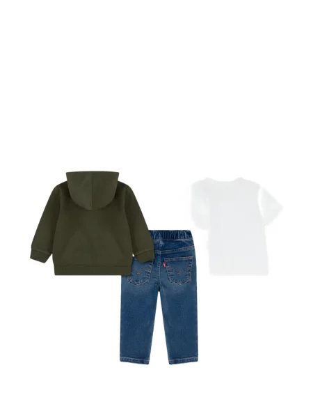 Bluza z kapturem dziecięca Levi's zielona