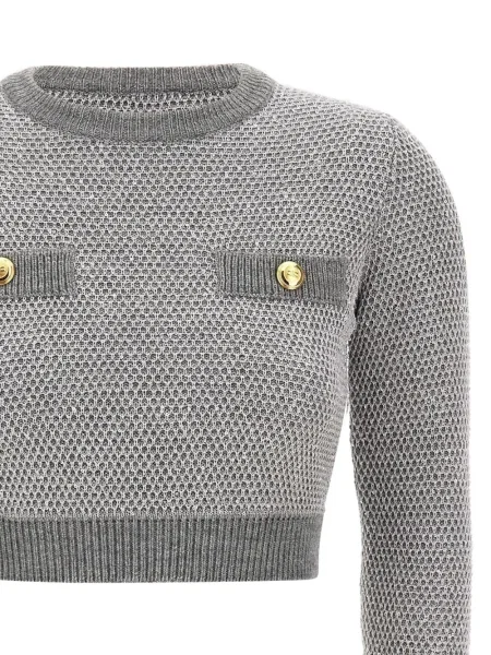 Pulover Elisabetta Franchi tricotate gri