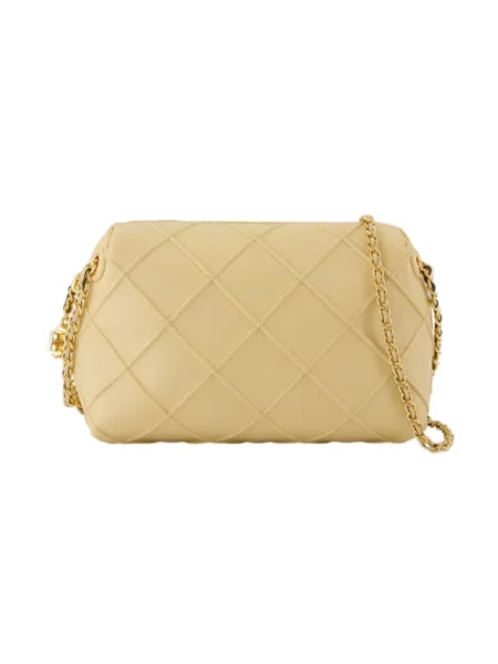 Torebka crossbody Tory Burch skórzana beżowa