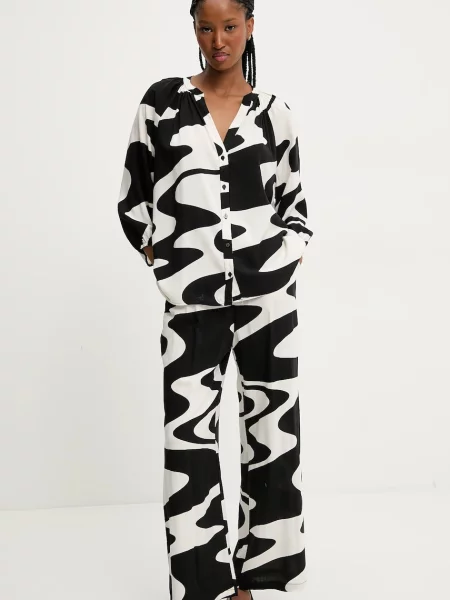 Риза и панталон Answear Lab черно