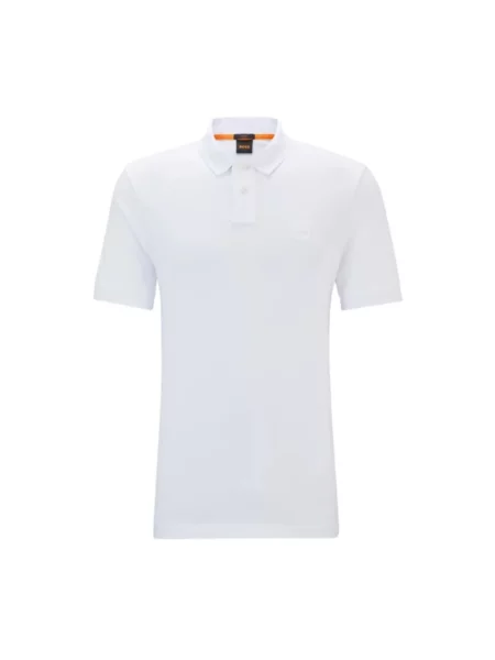 Boss Koszulka Polo Z Piki Passenger Slim Fit blau biała