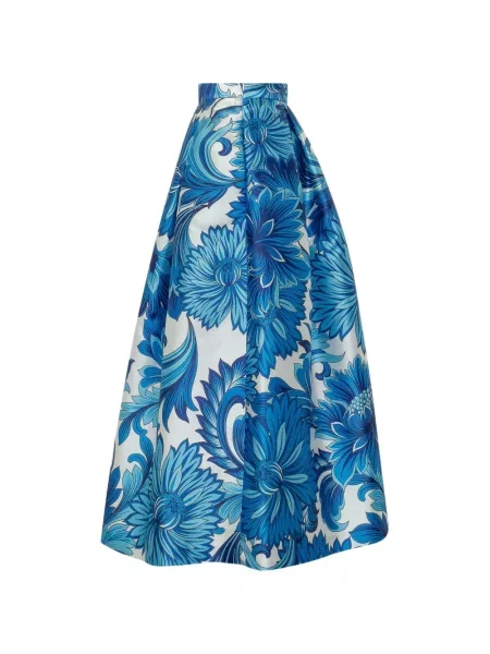 Fustă Lunatica Milano cu model floral albastru