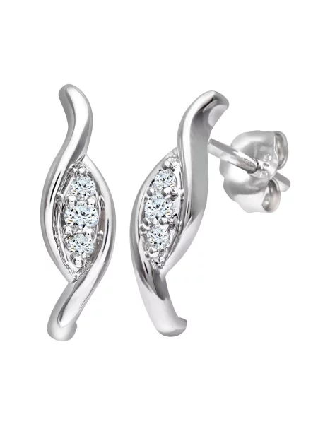 DIAMANT LETERNEL Náušnice strieborná