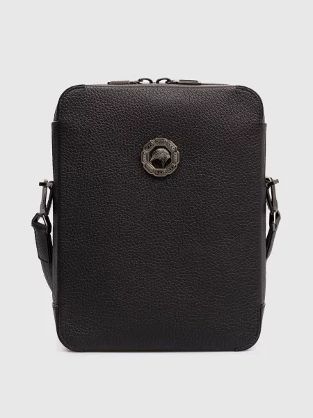 Кожаная сумка Stefano Ricci черная