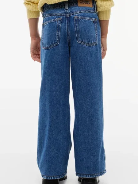 Tommy Hilfiger дънки wide leg за деца WIDE LEG синьо
