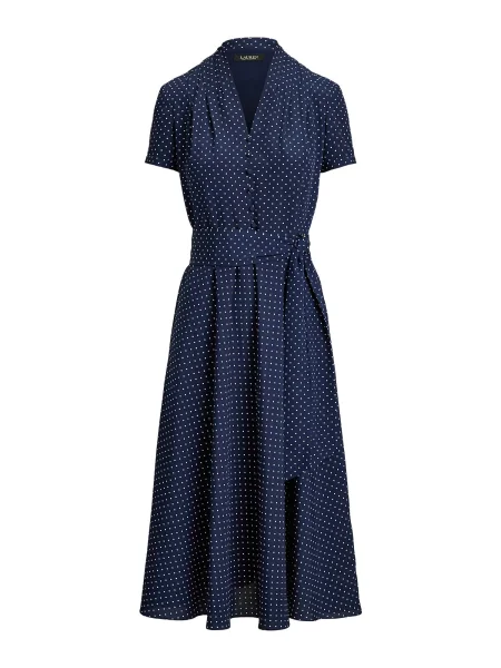 Lauren Ralph Lauren Haljina mornarsko plava / bijela tamnoplava