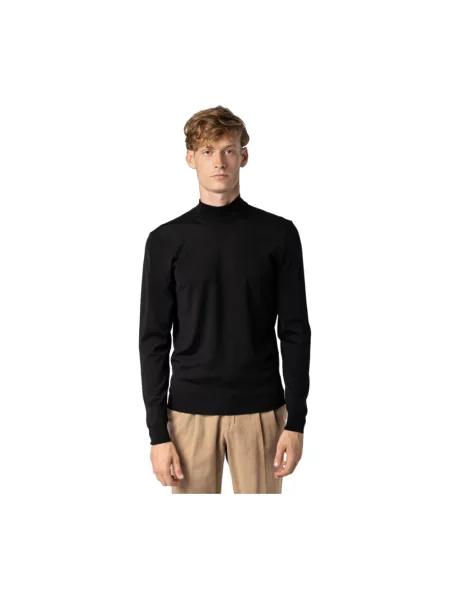 Sweter z golfem Drumohr czarny