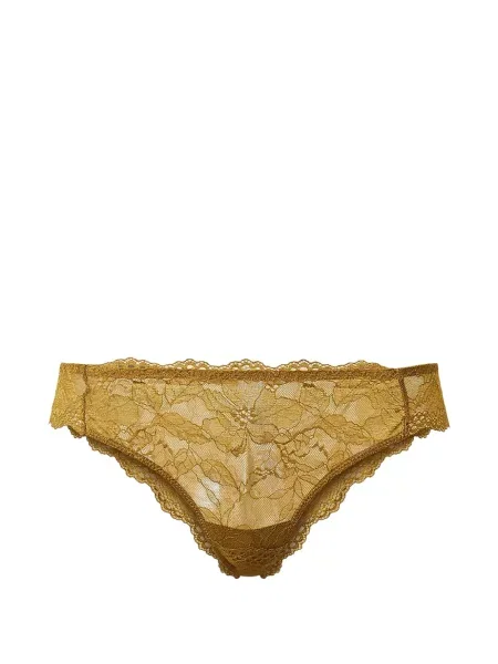 Chiloți briefs Twinset din dantelă verde