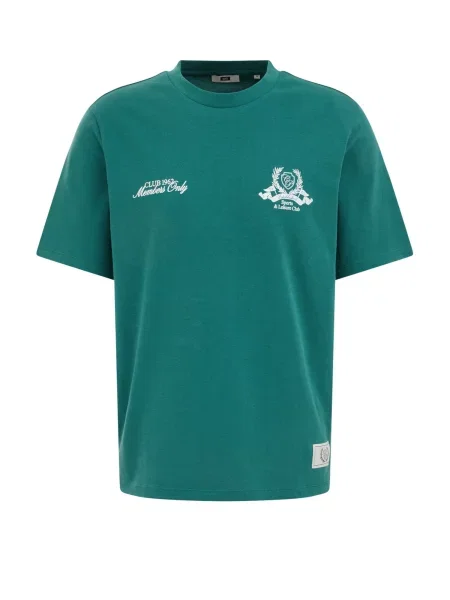 WE Fashion Majica Côte d'Azur zelena bela